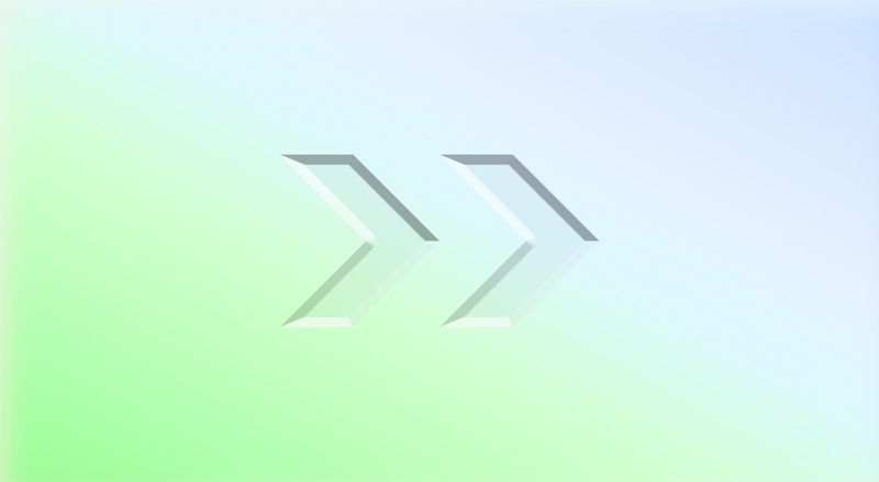A gradient background with a double arrow embossed into it.